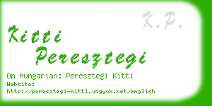 kitti peresztegi business card